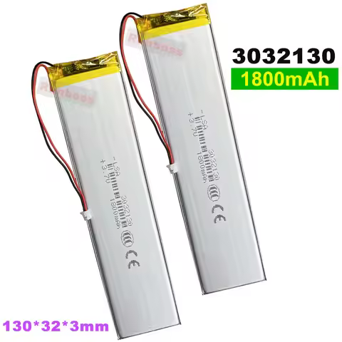 1-10PCS 3032130 3032132 3.7V 1800mAh Polymer Battery For Keychron K3 keyboard cells LED lights Bluet
