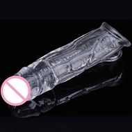 ✗◄☜Realistic Penis Extension Cock Sleeve Reusable TPE Enlargement Delay Ejaculation