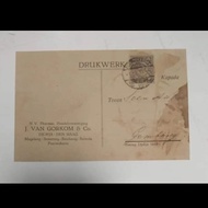 Kartu Pos Briefkaart Nederland indie 1933