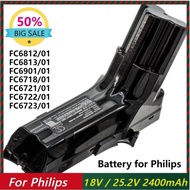 2400mAh Digital Battery For Philips Cordless Vacuum FC6812/01 FC6813/01 FC6901/01  FC6718/01 FC6721/