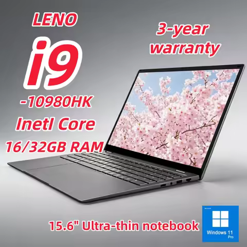 15.6" Ultra Thin Laptop Intel Core i9-10980HK 16GB RAM 1TB/2TB SSD Fingerprint Lock Windows 11 Porta
