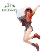 EARLFAMILY 13cm x 6.9cm Cells At WorkCells At Work Car Sticker Personality Scratch-Proof Fishing Tac