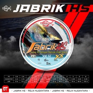 Senar PE JABRIK HS X8 200 M 300 M Relix Nusantara PE 0.4 0.5 0.6 0.8 1 1.5 2 2.5 3 4 5 6 8 Rainbow Moss Green Jigging