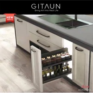 [AIM] Aluminium Pull Out Sauce Rack / Pull Out Basket / Kitchen Drawer / Laci Kabinet / AG200-DCL / 