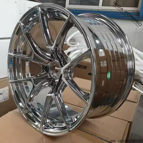 VSR5S VS-5RS TE37 New Five Spoke Lightweight Stylish Muscular Chrome Polished Aluminum Forged Wheels