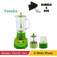 BLENDER PLASTIK NATIONAL YASAKA  TABUNG PLASTIK FOODGRADE/BLENDER GELAS PLASTIK/BLENDER 2 IN 1