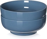 DOWAN Large Serving Bowls, 2.8 Quarts Salad Bowls, Porcelain Pasta Bowl Set, Chip Resistant Ceramic,