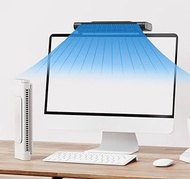 CHUNSONG Table Fan 6 in 1 for Space Saving,Desk Fan Touch Control, Personal Fan for Office Desktop Fan,Multifunctional Bladeless Monitor Clip on Fan,Small Fan with USB &amp;Monitor light bar
