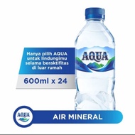 Aqua air mineral 600ml x 24 botol 1 dus ✌
