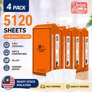 4 Ply Facial Tissue Soft Hanging Tissue Paper Baby Soft Thick Tisu Muka Value Pack
