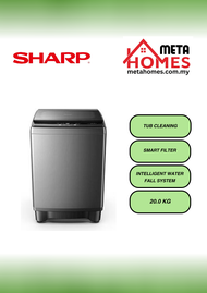 Sharp 20.0 kg Top Load Washing Machine ESX2021