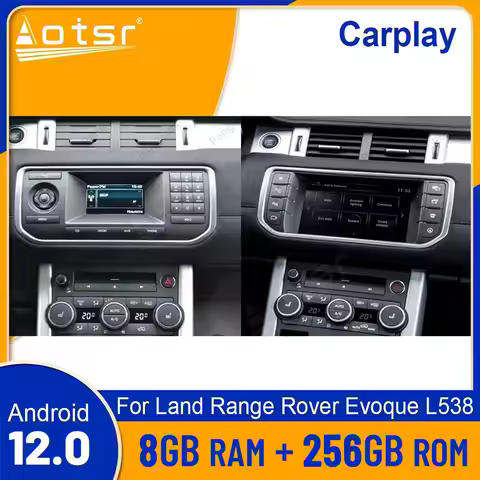 10.25" Android 12 8G 128G Car Radio Audio Player For Land Rover Range Rover Evoque LRX L538 2012-201