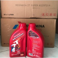 Mesrnia 2 T super oil.. 1 liter.. 20 SAE, jaso FB MESRANIA SIDE OIL 2T SUPER SAE 20 1L OIL 2 STROKE 