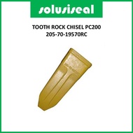 Tooth Rock Chisel Komatsu PC200 205-70-19570RC Verona | Semi-Point Excavator Bucket Nails