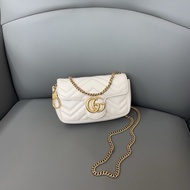 ✨Gucci古馳｜marmont馬蒙supermini 白色｜98新