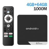 G7 Max Smart TV Box Android 11 S905X4 4GB 64GB 1000M AV1 4K HD 2.4GHz/5GHz Dual Wifi USB3.0 Set Top