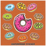 Donut Designs Vinyl Sticker Printed Waterproof