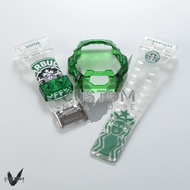 (Vcustom) G8900 CUSTOM PRINTING " STARBUCKS " BAND AND BEZEL WATCH STRAPS