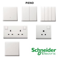Schneider Pieno Switch Socket Outlet Modern Design 13A 15A 20A Tel Bell Auto Gate CLEANRANCE STOCK R