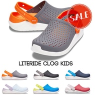 รองเท้าเด็ก!!(สินค้าขายดี)Crocs LiteRide Clog Kids ถูกกว่า Shop ใส่ได้ทั้งเด็กชายและเด็กหญิง รองเท้าcrocsเด็ก ฟ้า/ม่วง C10