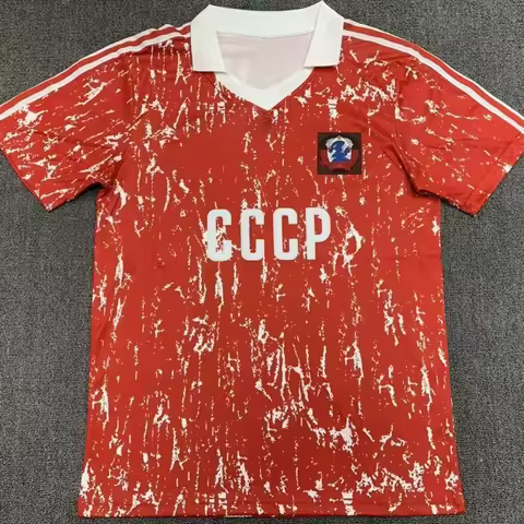 1990 CCCP Soviet Union National Football Team Home Jersey Retro Mens Soccer Custom