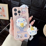 Huawei Y7 2018 Y7 Prime 2018 Y7 Pro Y7 Prime 2019 Y9 2018 Y5 2019 2018 Y7 2019 Y7 Pro 2019 Y8S Y7a Y9a Cartoon Cinnamon Dog Phone Case (Including Stand Doll &amp; Lanyard)