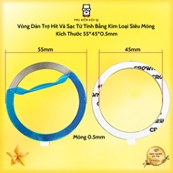 [READ DESCRIPTION] Ultra Thin Metal Magnetic Charging and Suction Ring Size 55*45*0.5mm