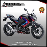 Kawasaki Ninja Z250 Livery Bmw Decal / Kawasaki Ninja Z 250 Custom Striping Bmw hp4 / Ninja Z 250 Mo