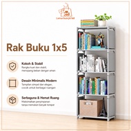 5-Tier Bookshelf 1x5 Bookshelf Doll Shelf Toy Cupboard Shelf Helmet Shelf Multipurpose Cupboard