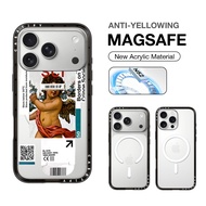 CASETiFY ชิ้นส่วนนางฟ้าน้อย Crylic กับ Magsafe เคสสำหรับ IPhone 17 Pro Max/17 16 15 14 13 Pro Max เค