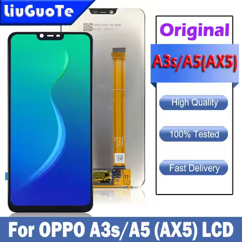 100% Tested Original 6.2" Display For OPPO A3s A5 AX5 LCD Touch Screen Assembly Replacement CPH1809