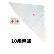Training Triangle Scarf Hospital Use Pure Cotton Outdoor Tie Bandage Red Cross Training Tie Triangle