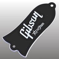 2 holes 2 Ply Black Bell Shape Custom Truss Rod Cover Plate For For Gibson SG Les Paul Bass LP Stand