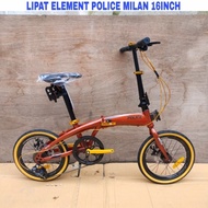 Sepeda Lipat Element Police Milan 16Inch