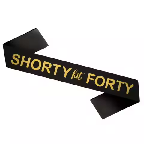 40th birthday "SHOPTY hot FORTY" tassel , perfect for camera and party decoration, birthday party ac