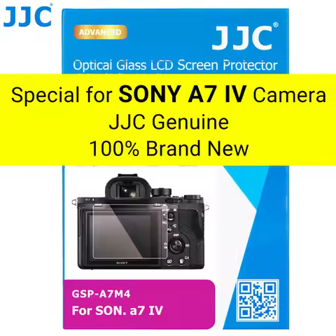 JJC A7M4 ZVE1 Screen Protector Tempered Glass 2.5D Round Edges LCD Screen Cover for Sony A7CR A7CII 