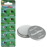 PoundMax AG3 LR41 Batteries 1.5v Alkaline Button Cell Battery - 10 Count
