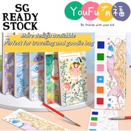 [SG Stock]Watercolor Painting Book for Kids Adult Including Pigment and paintbrush Christmas Gift Children's Day Gift