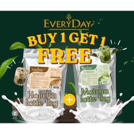[Clearance Buy 1 free 1] EVERYDAY Matcha & Hojicha Latte (1 KG x 2 Pack ) EXP  OGOS 2026-Halal Certi
