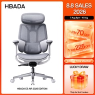 HBADA E3 Air 2026 Edition Ergonomic Chair Adjustable Headrest, Armrest & Backrest Office Chair Mesh 