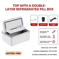 Double Layer Large Capacity Insulin Cooler Portable Intelligent Insulin Cooler Refrigerator