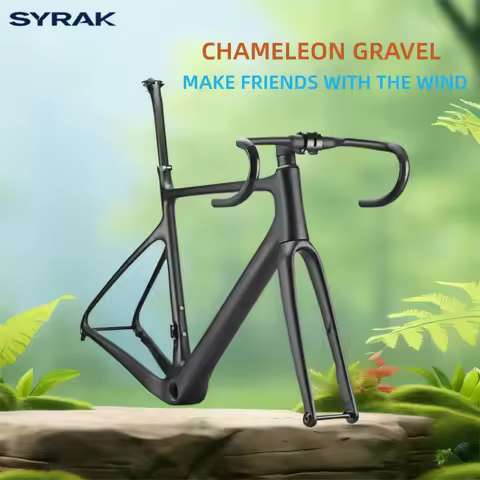 SYRAK New A5 Full Carbon Bike Gravel Frame 700*40C Carbon Bicycle Cyclocross Frame Road Bike Gravel 