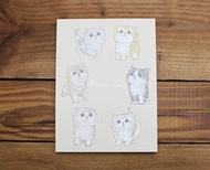 【信紙】 夢幻貓四色信紙(卡其)18614