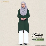 El Jannah Blouse Nuha Emerald Green