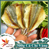 1kg Khô Cá Chỉ Vàng Ngon Loại 1 Khô cá Chỉ Vàng 3 nắng (Khô đi Nước Ngoài) - Khô cá Chỉ vàng Sông Đố
