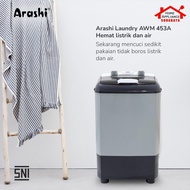 MESIN ARASHI Portable Washing Machine 4.5 Kg AWM-453A / AWM 453 a
