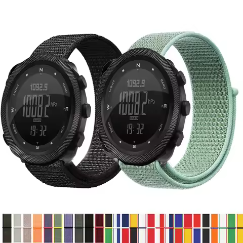 Nylon Loop Strap for NORTH EDGE APACHE-46 Smartwatch Replacment Bracelet Sport Watchband Correa for 