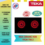 TEKA CERAMIC HOB 2 COOKING ZONES BLACK VTCM 700.3