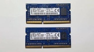 2 PCS oF KINGSTON 4GB (TOTAL 8GB)1RX8 PC3L 12800S NB RAM KIT
