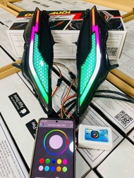 Bộ Demi Audi Trước Xe RSX 13-23 Đen Khói i8 4dây Chỉnh app